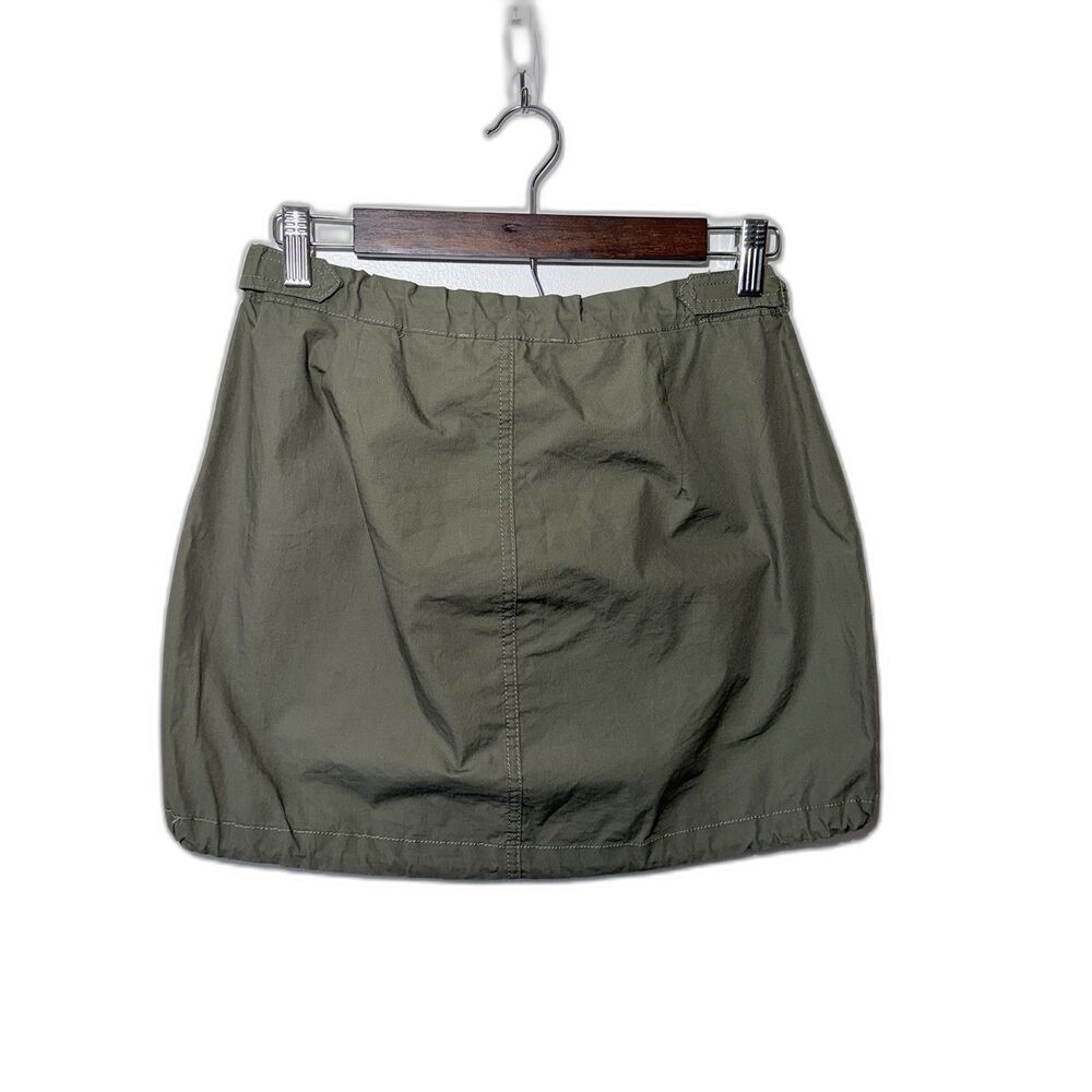 Lola Grace Olive Green Cargo Mini Skirt DrawString, Pockets, Women’s XS NWT - Picture 2 of 7